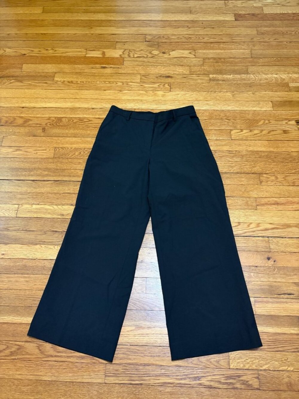 Banana Republic Womens Wide Leg High Rise Dress Pants Size Large Black Trousers